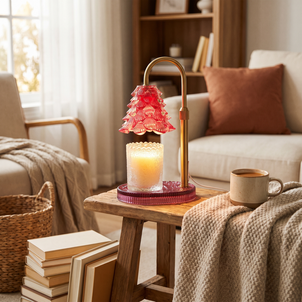 Candle Warmer Lamp With Timer & Dimmer in the room