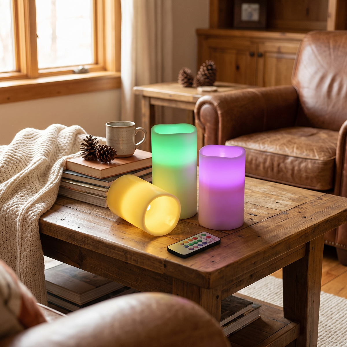 Flameless Candles Votive Candles Wireless Battery Operated in the room
