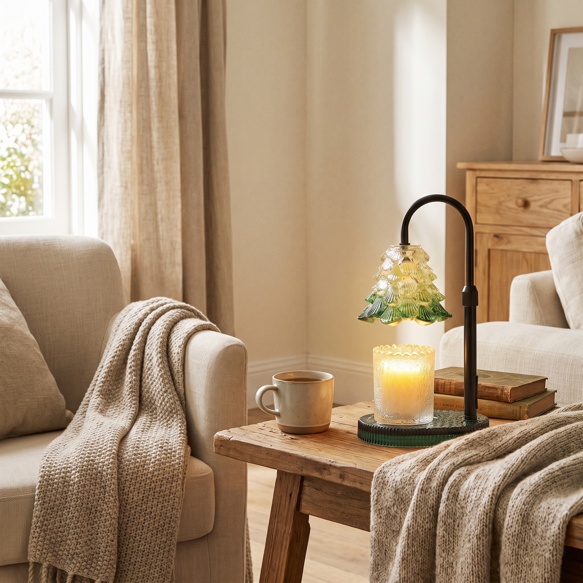 Candle Warmer Lamp With Timer & Dimmer in the room