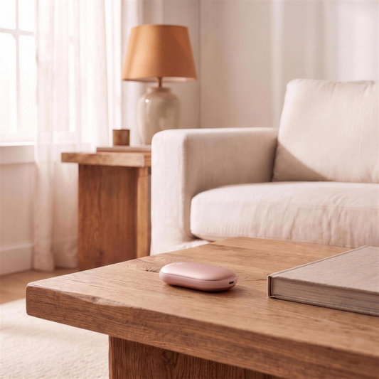 rechargeable hand warmer power bank in the Hollow Pine house