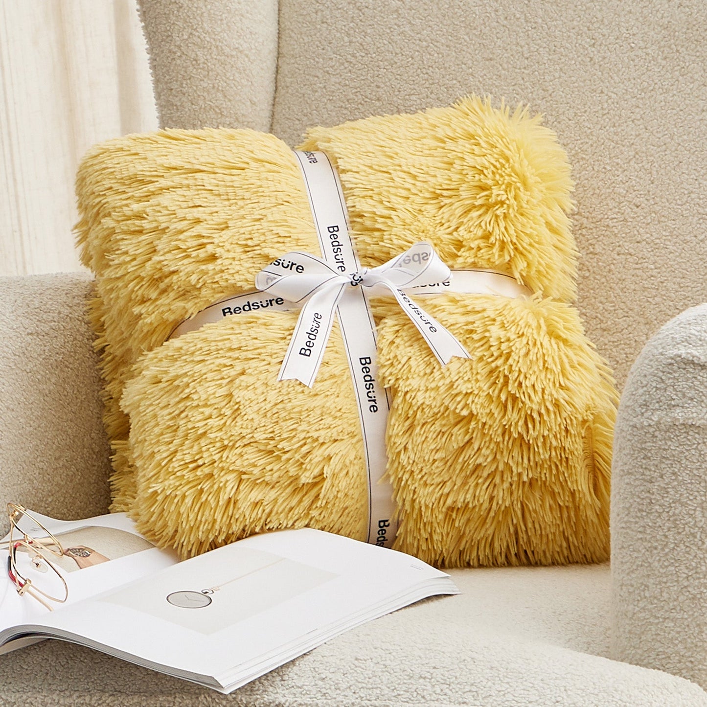 Fuzzy Faux Fur Blanket