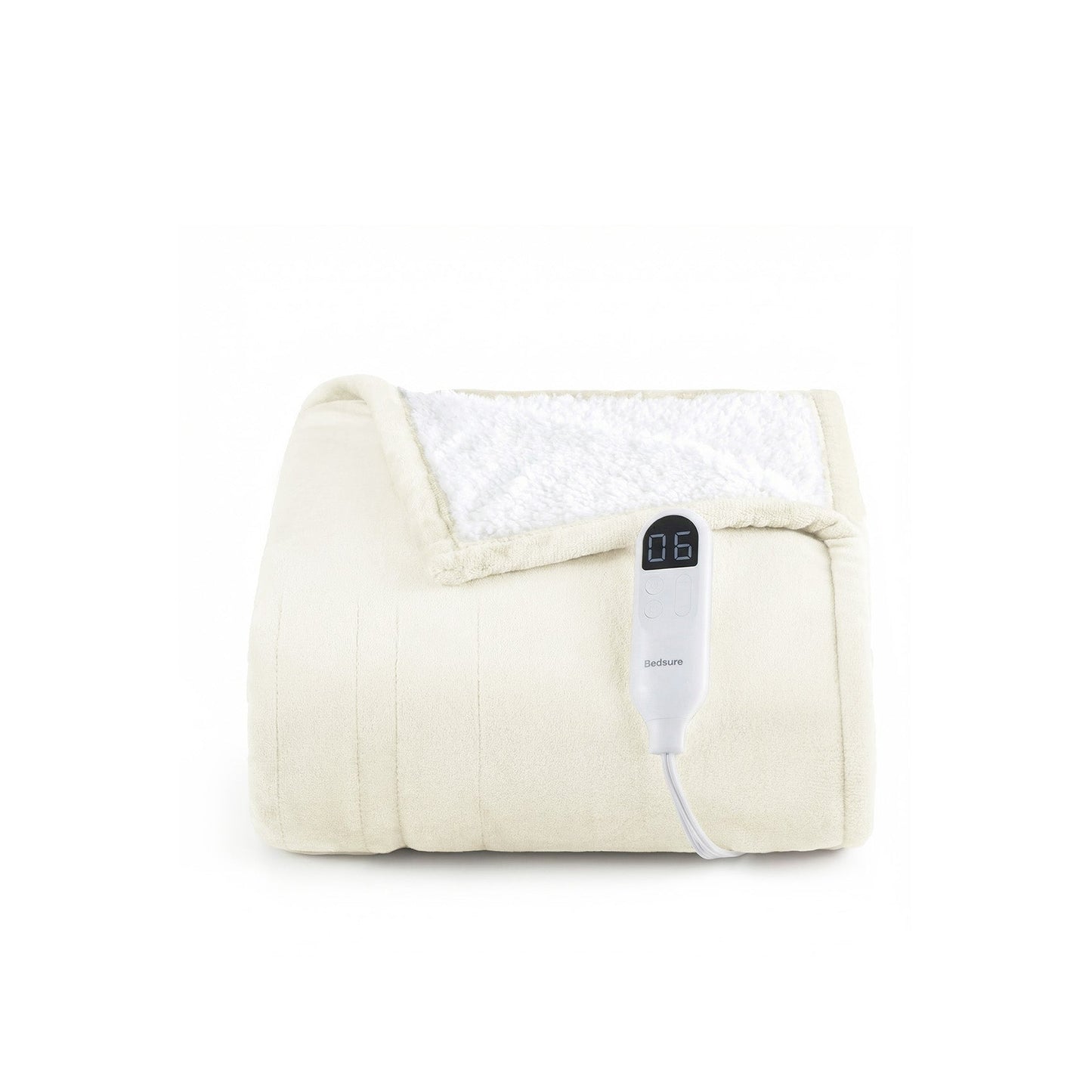 Flannel Sherpa Heated Blanket