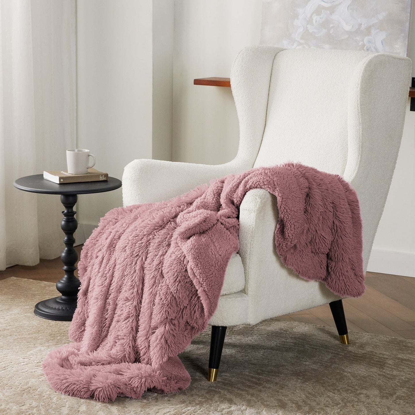 Fuzzy Faux Fur Blanket