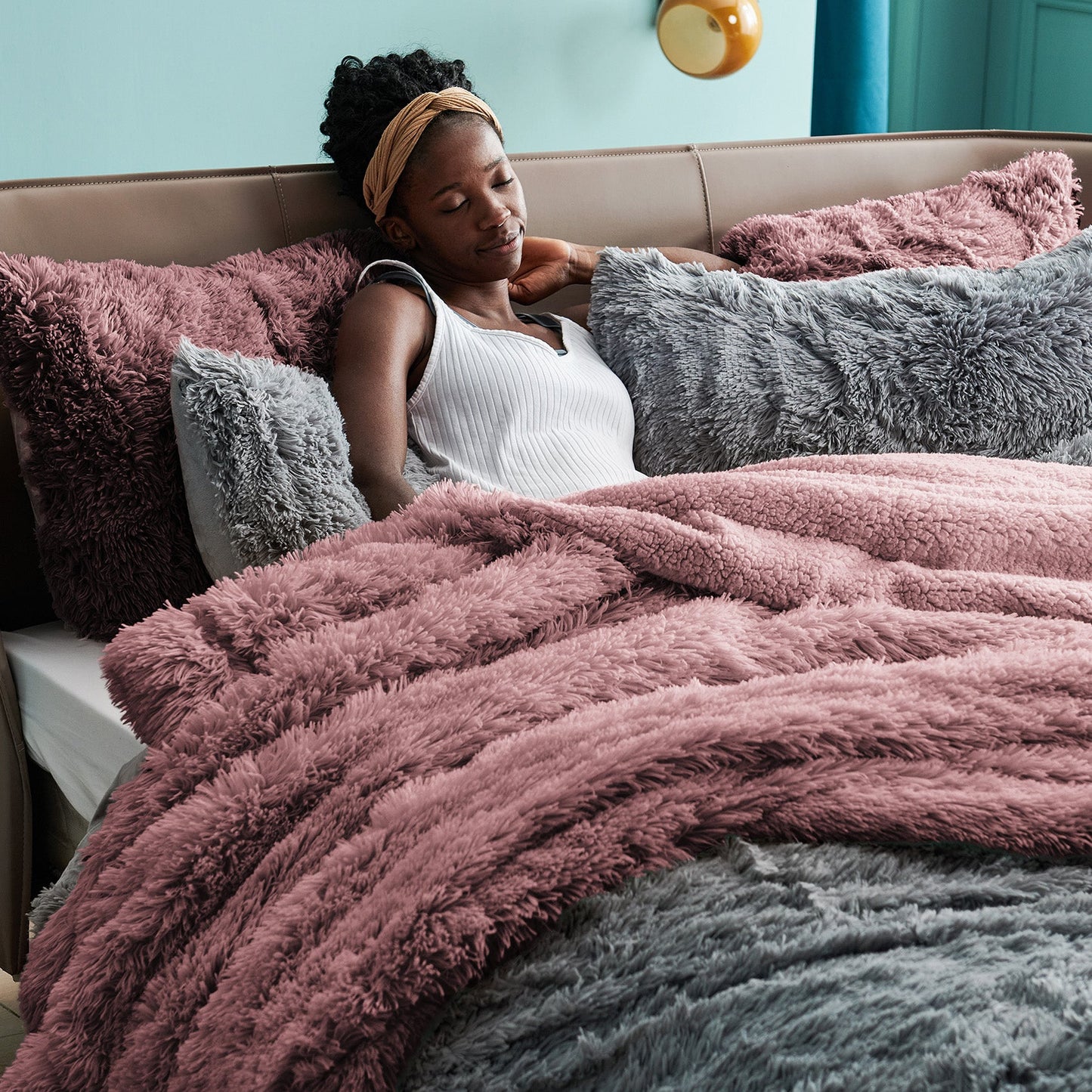 Fuzzy Faux Fur Blanket