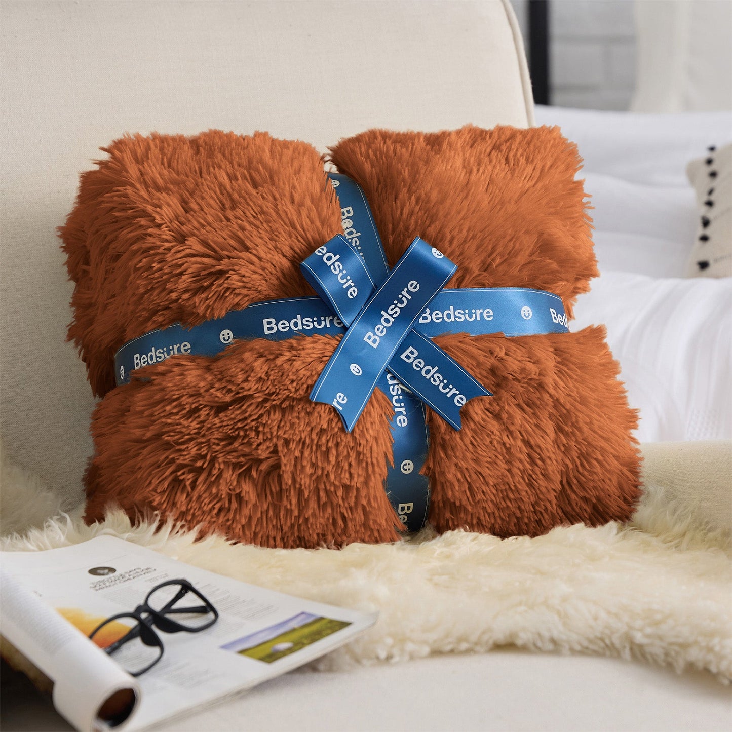 Fuzzy Faux Fur Blanket