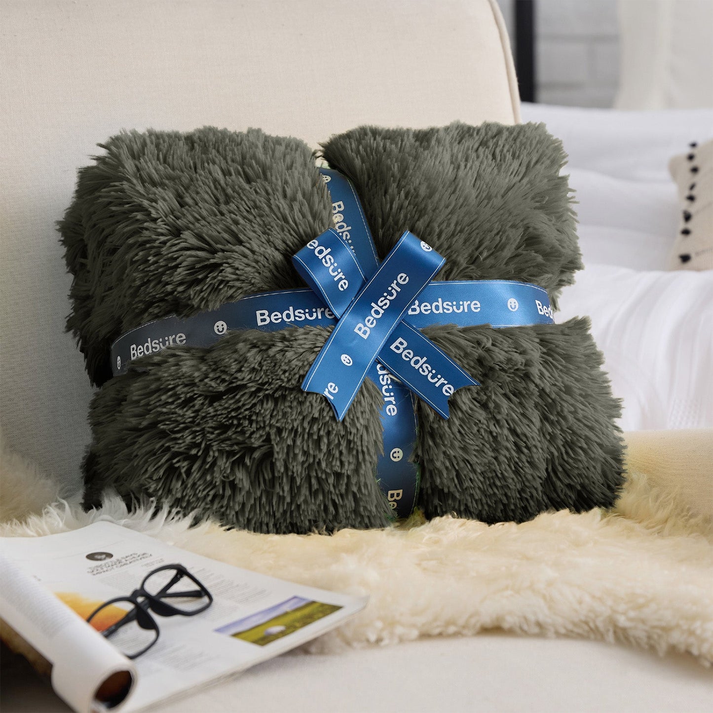 Fuzzy Faux Fur Blanket