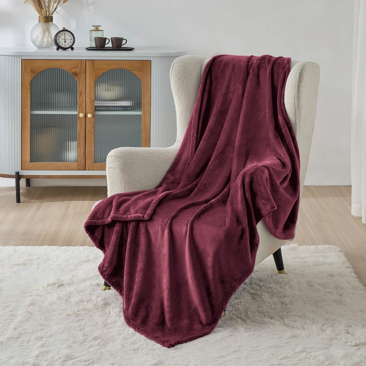 Plush Fleece Throw Blanket