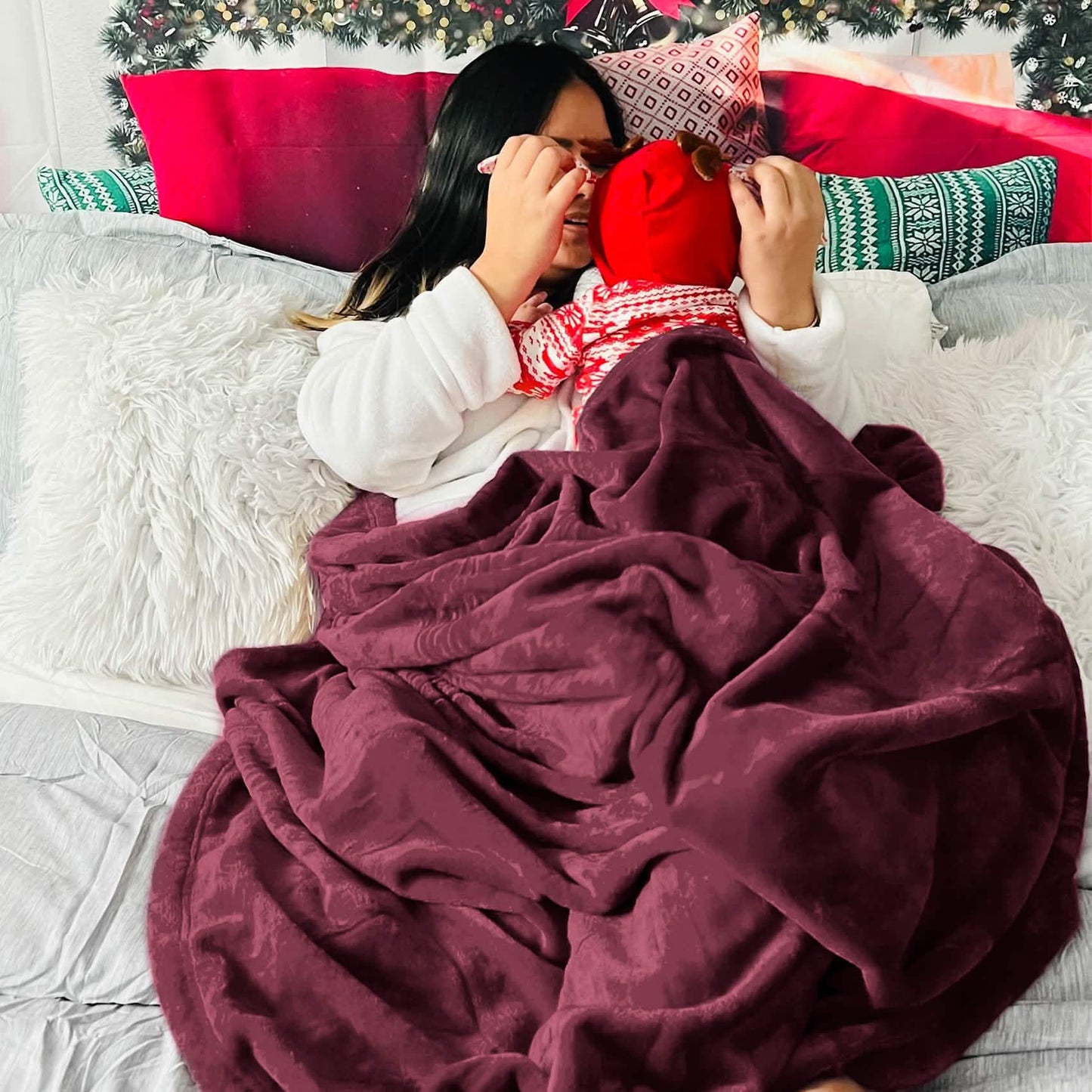 Plush Fleece Throw Blanket