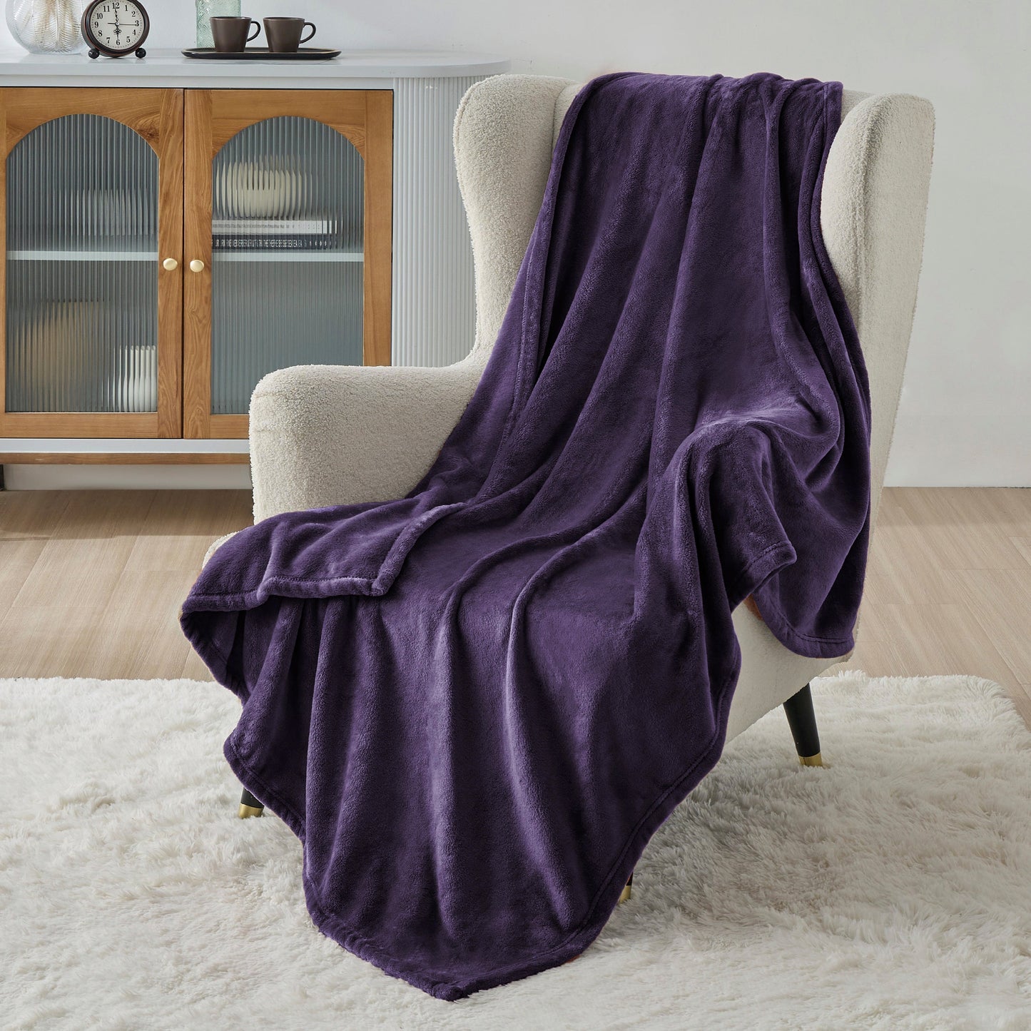 Plush Fleece Throw Blanket