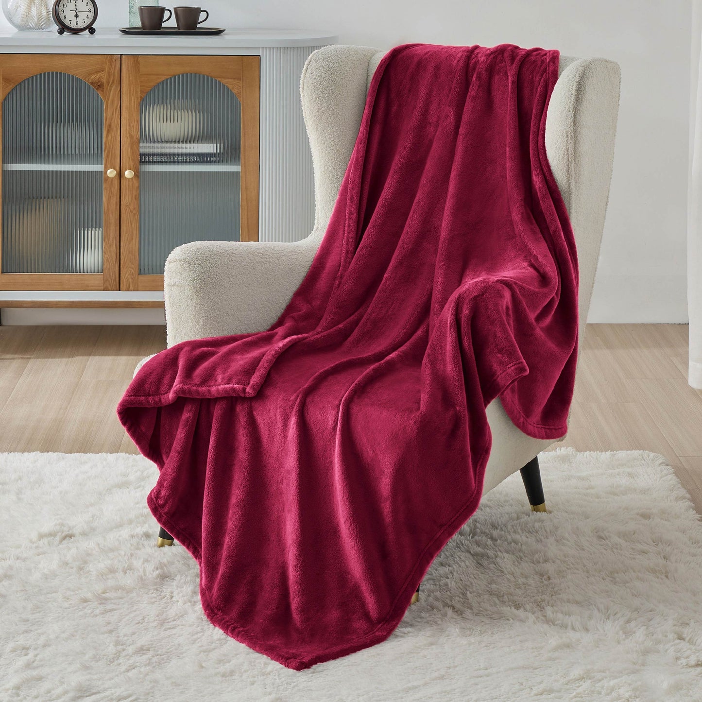 Plush Fleece Throw Blanket