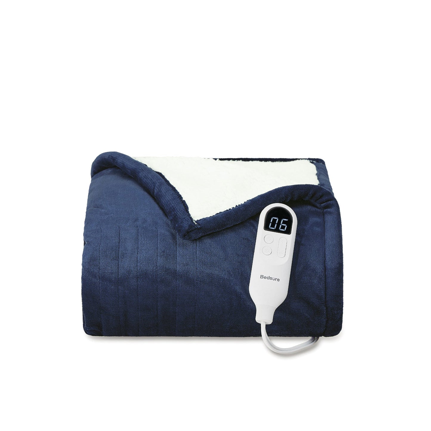 Flannel Sherpa Heated Blanket