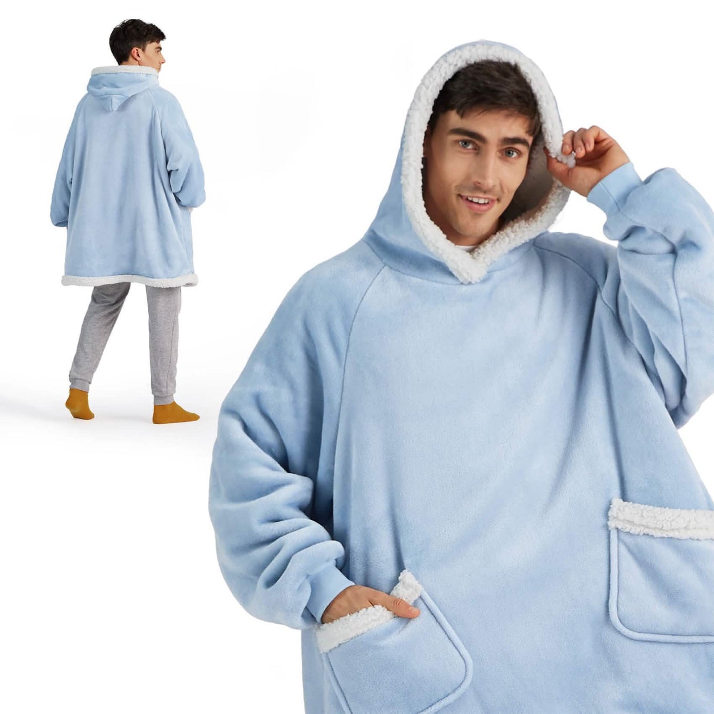 Sherpa Fleece Blanket Hoodie