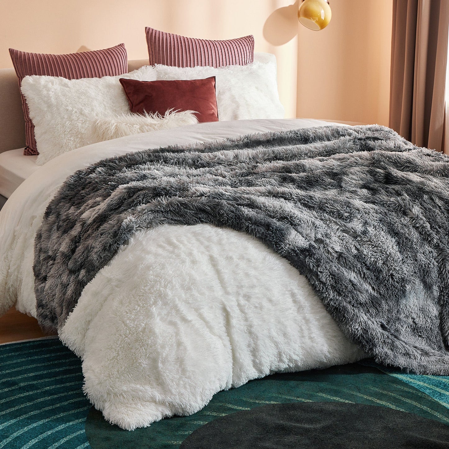 Fuzzy Faux Fur Blanket