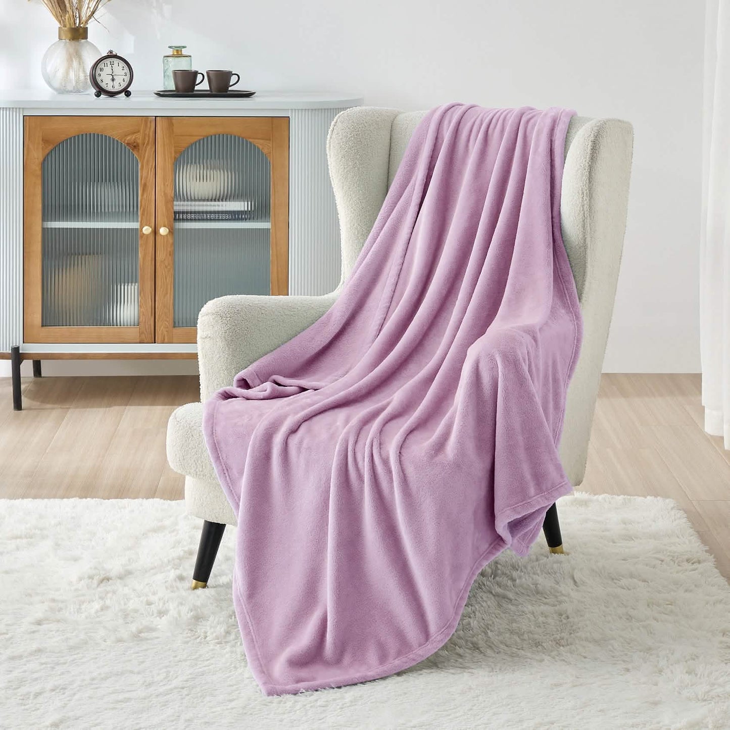 Plush Fleece Throw Blanket