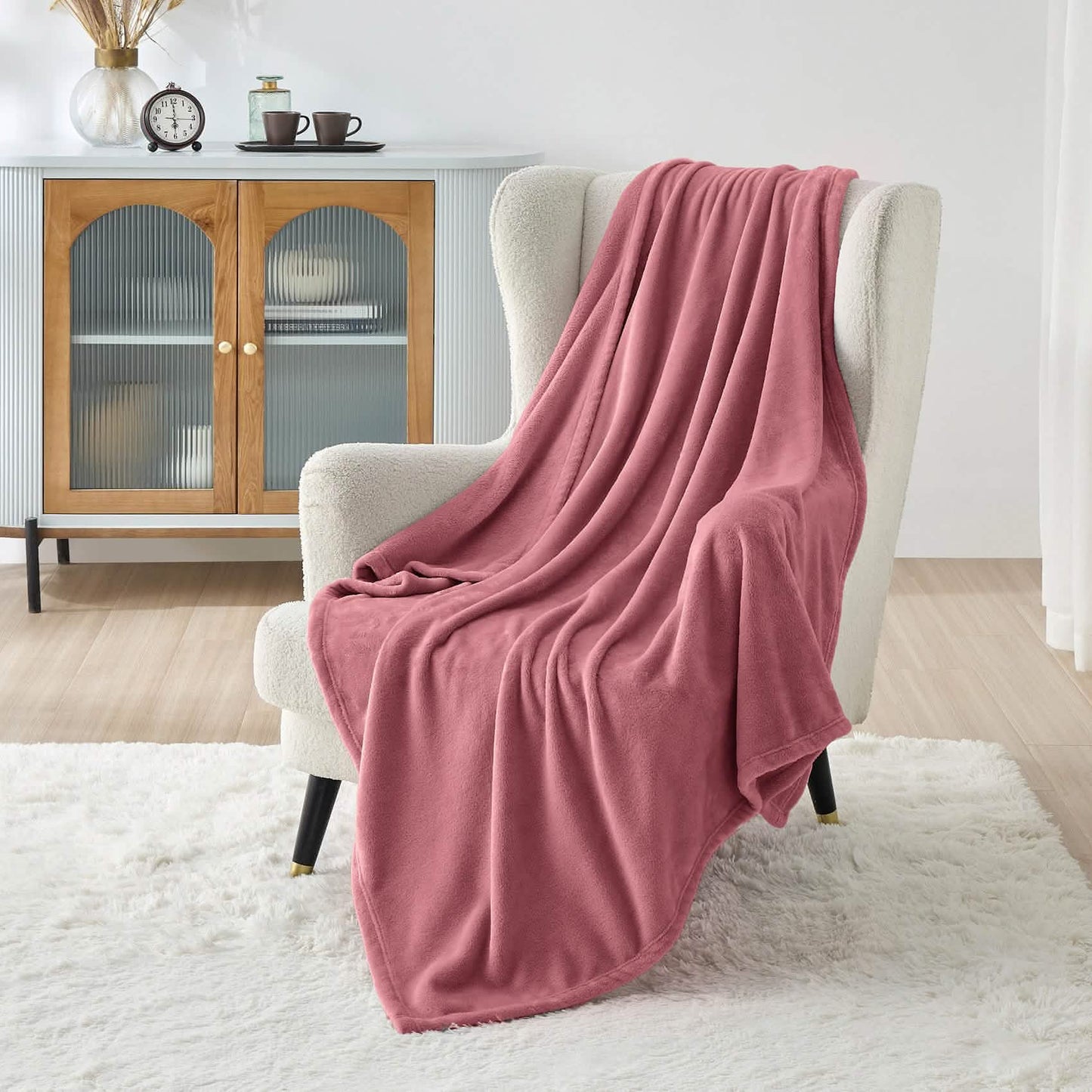 Plush Fleece Throw Blanket