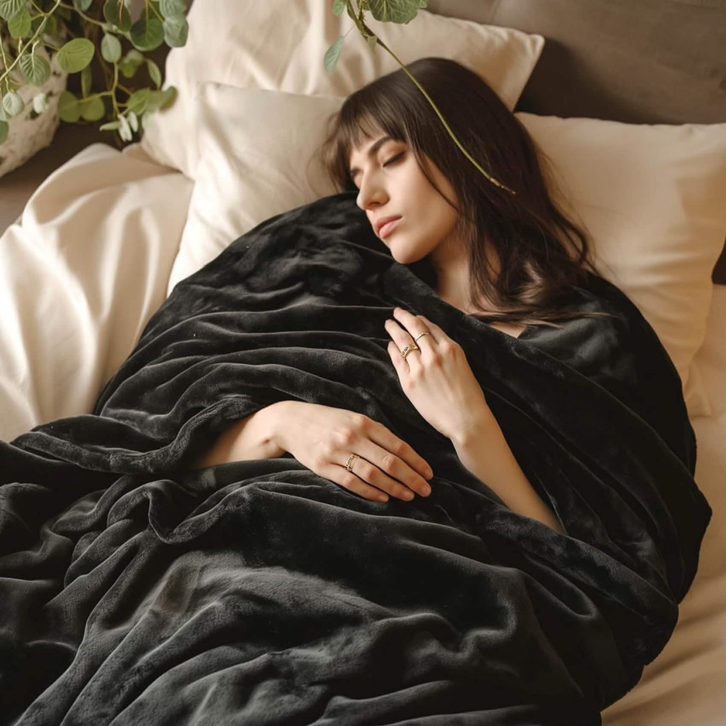 Plush Fleece Throw Blanket