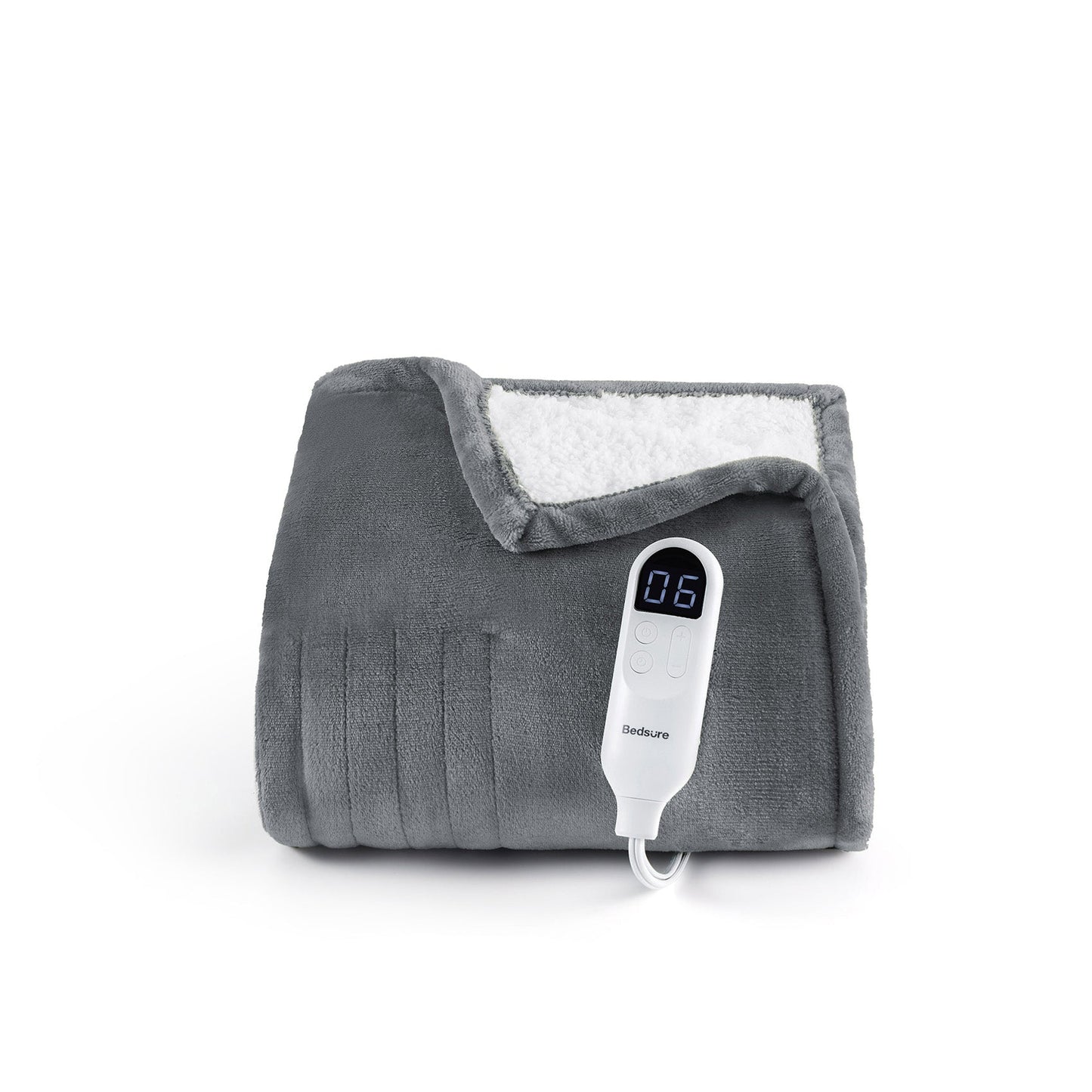 Flannel Sherpa Heated Blanket