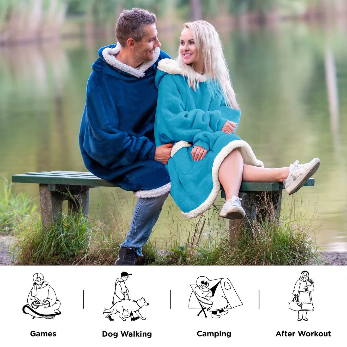 Sherpa Fleece Blanket Hoodie
