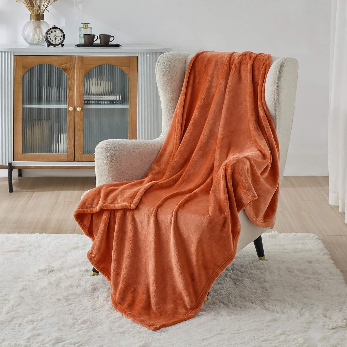 Plush Fleece Throw Blanket