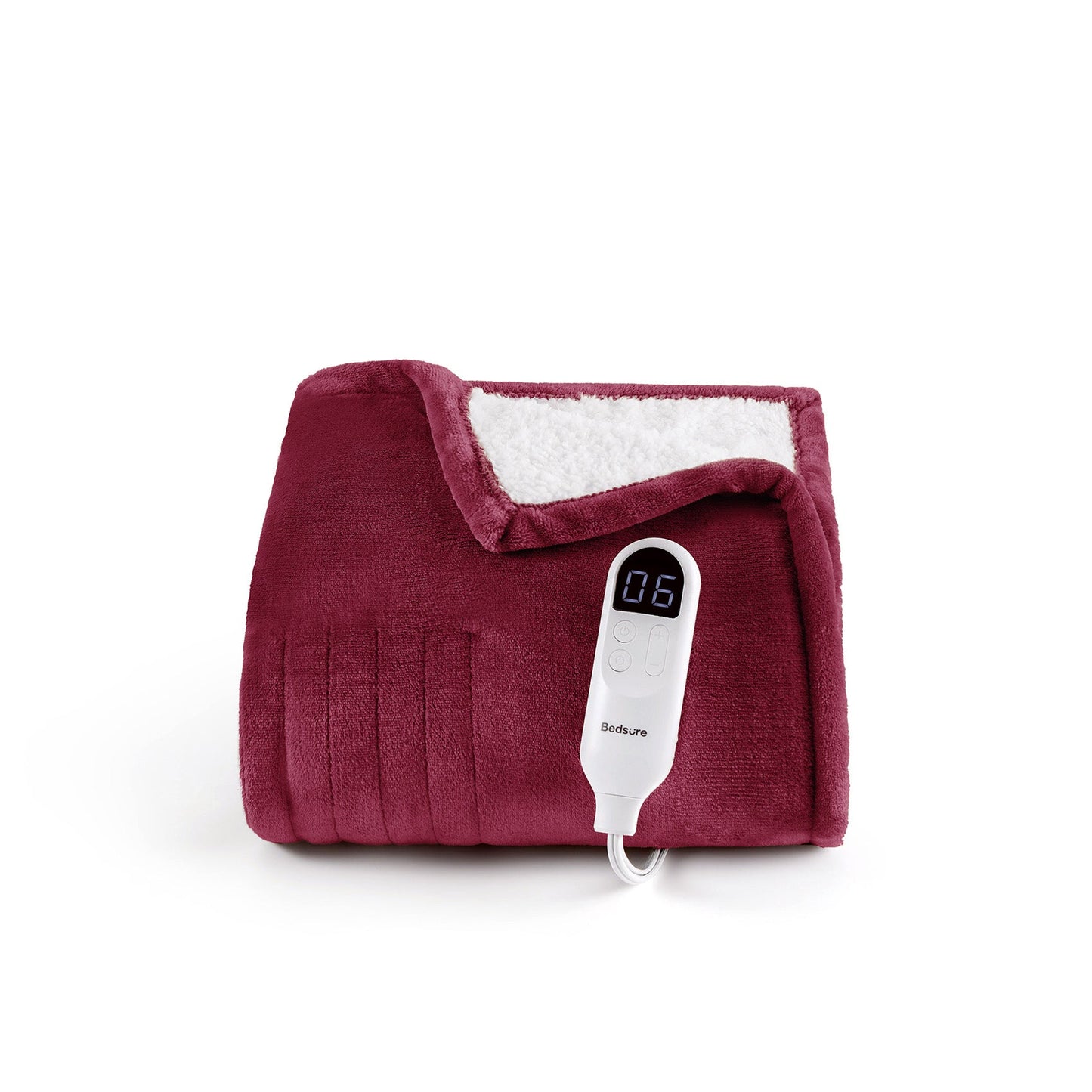 Flannel Sherpa Heated Blanket