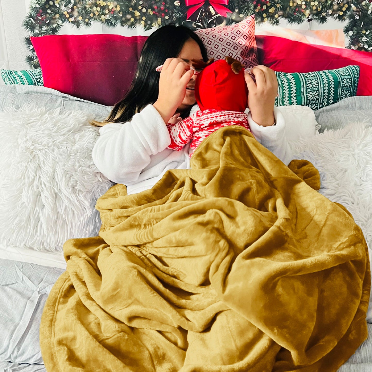 Plush Fleece Throw Blanket