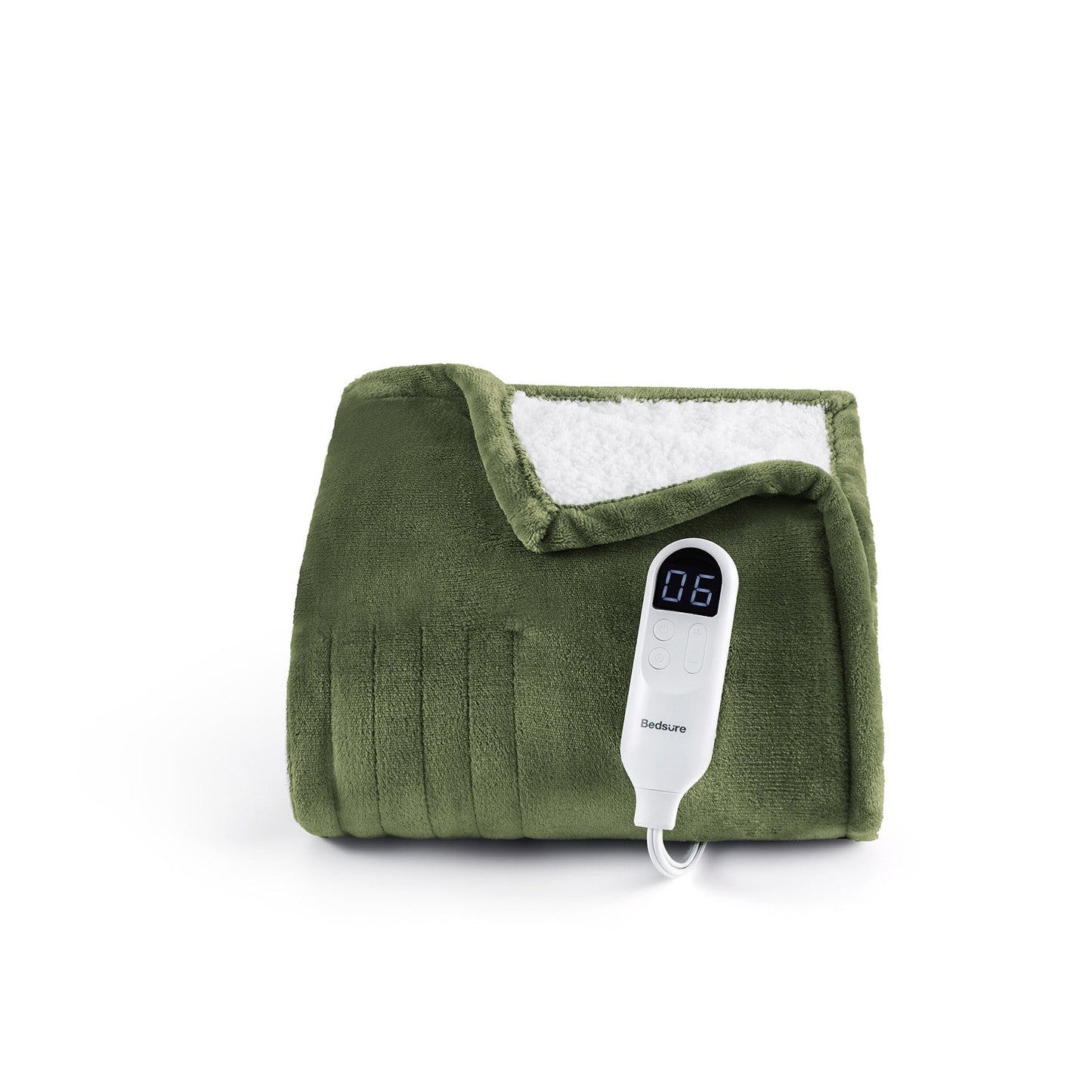 Flannel Sherpa Heated Blanket