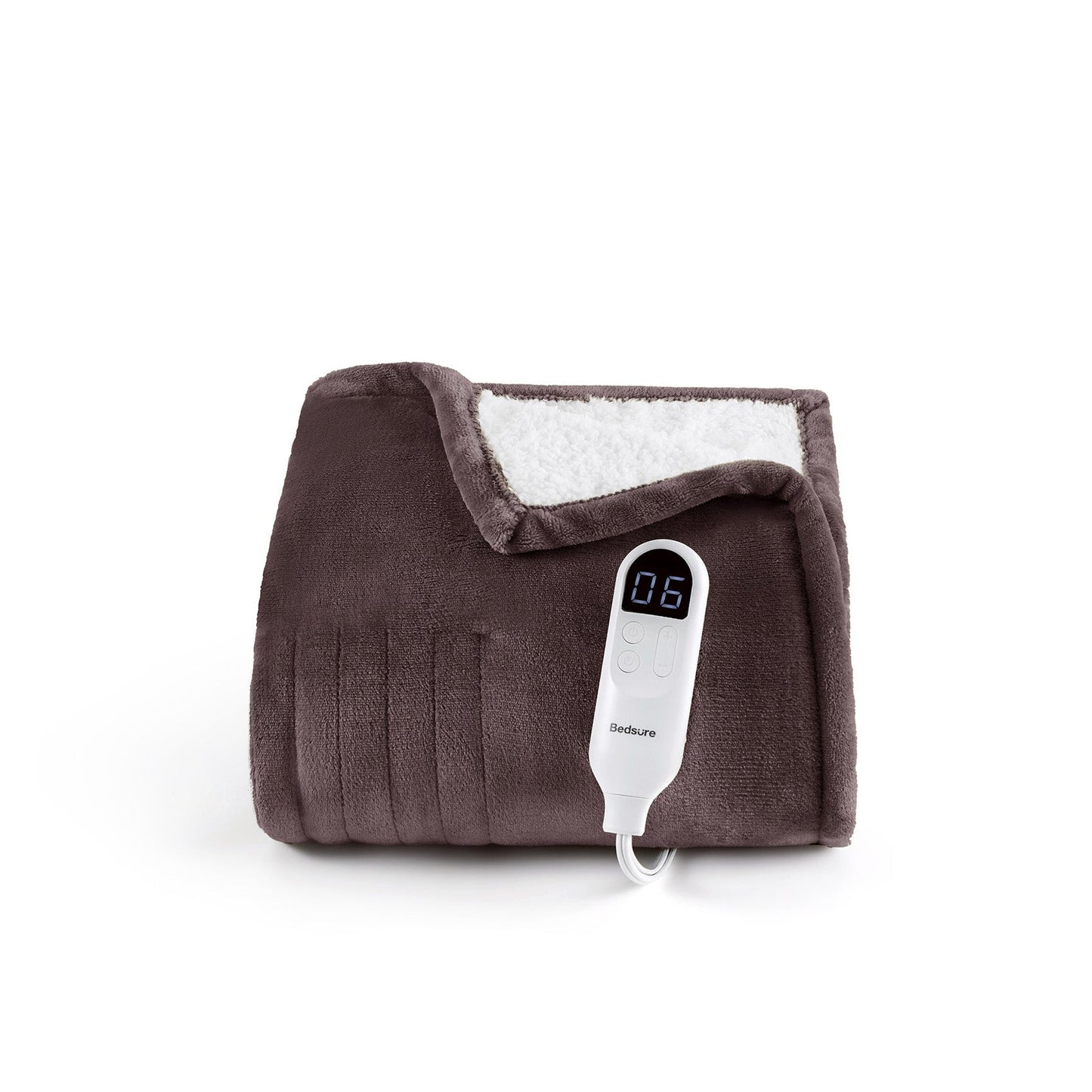 Flannel Sherpa Heated Blanket