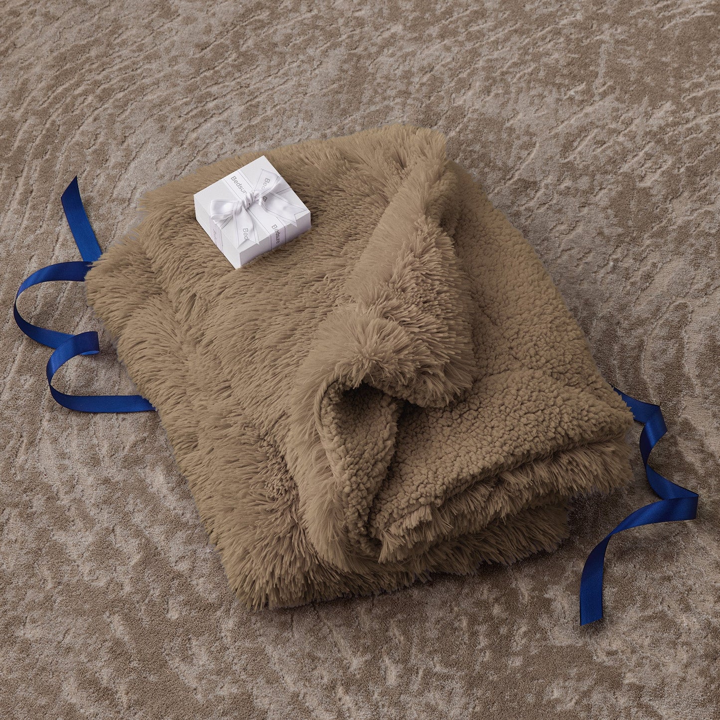 Fuzzy Faux Fur Blanket