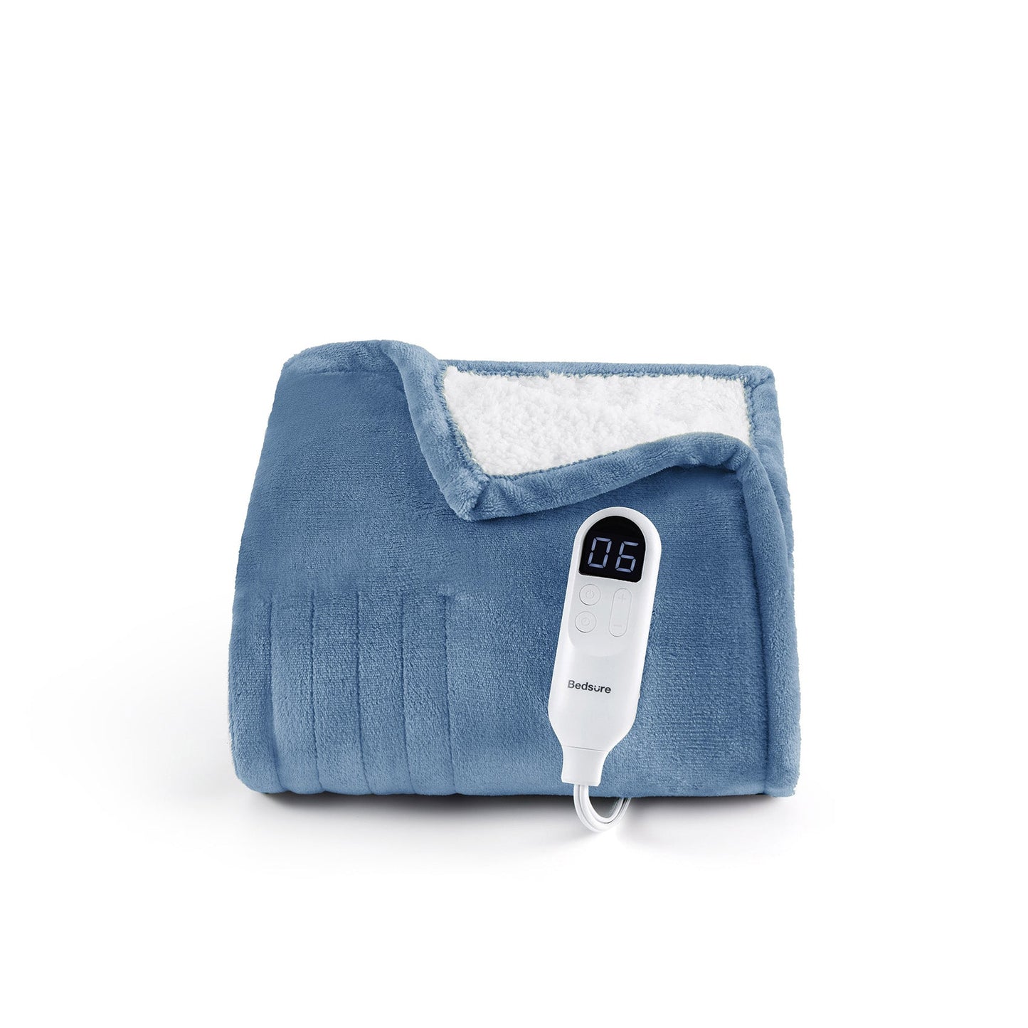 Flannel Sherpa Heated Blanket