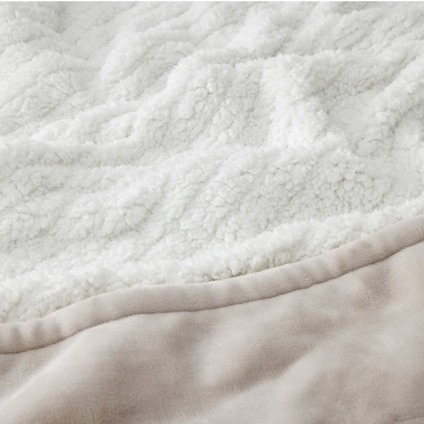 Flannel Sherpa Heated Blanket