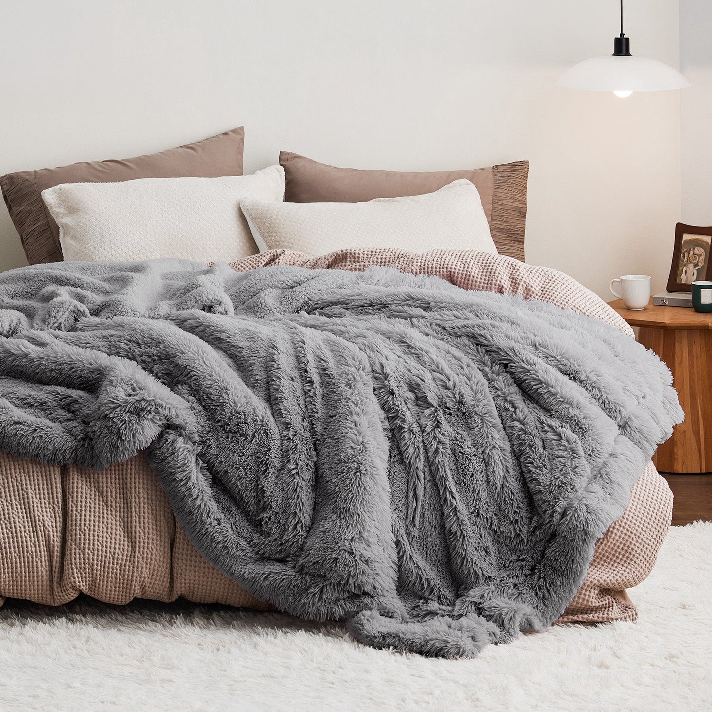 Fuzzy Faux Fur Blanket