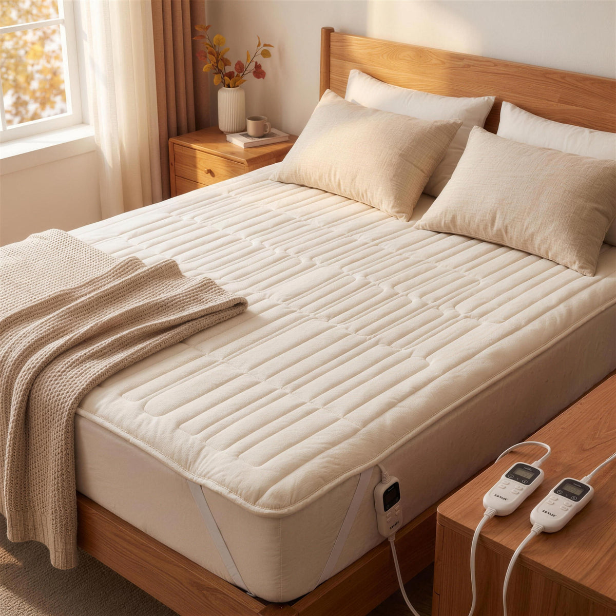 king heated mattress pad 78x80 in the Hollow Pine house