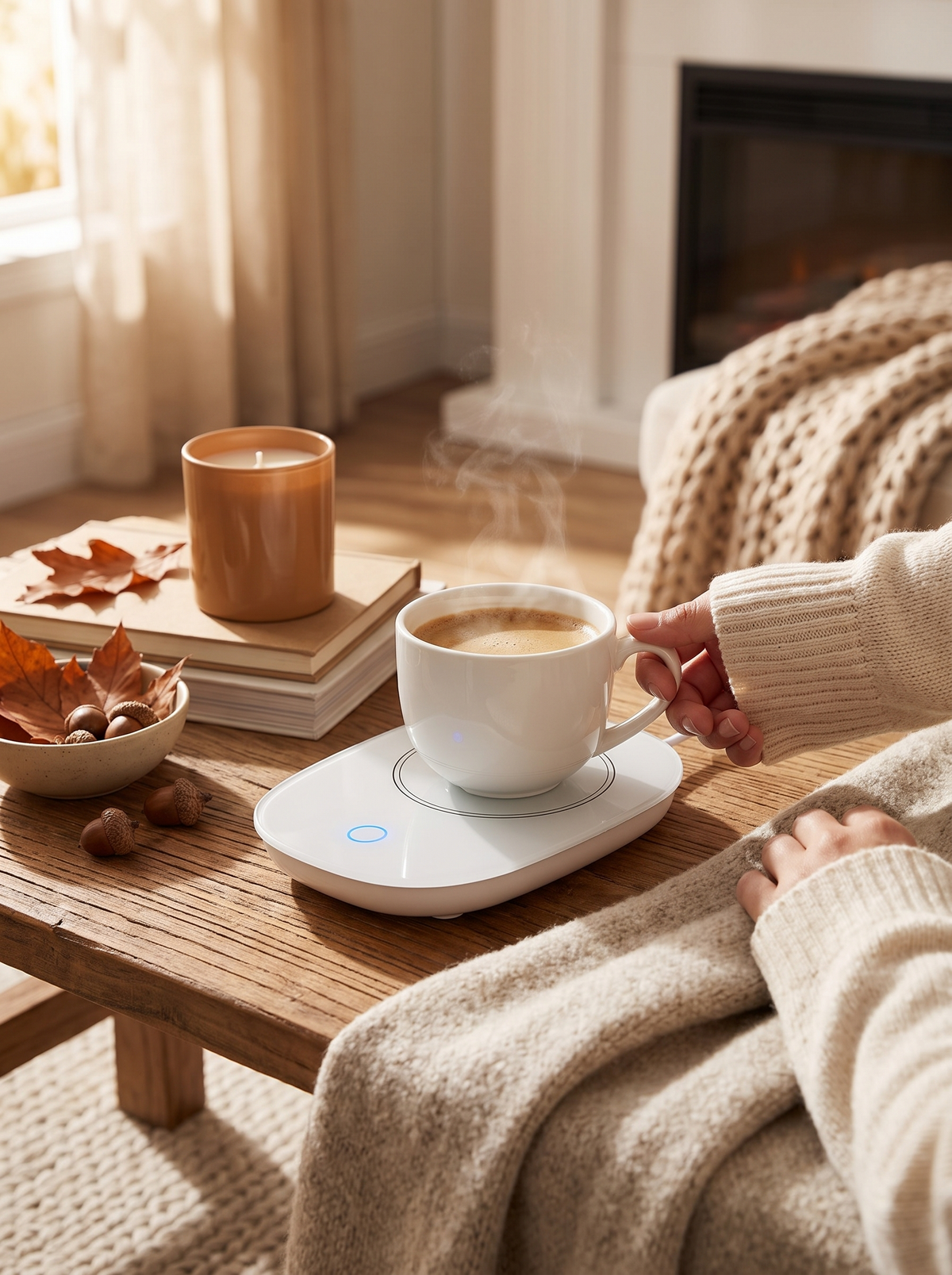 Coffee Mug Warmer Cup Warmer Auto Shut Off Coffee Tea Milk: The Last Sip Is Still Warm