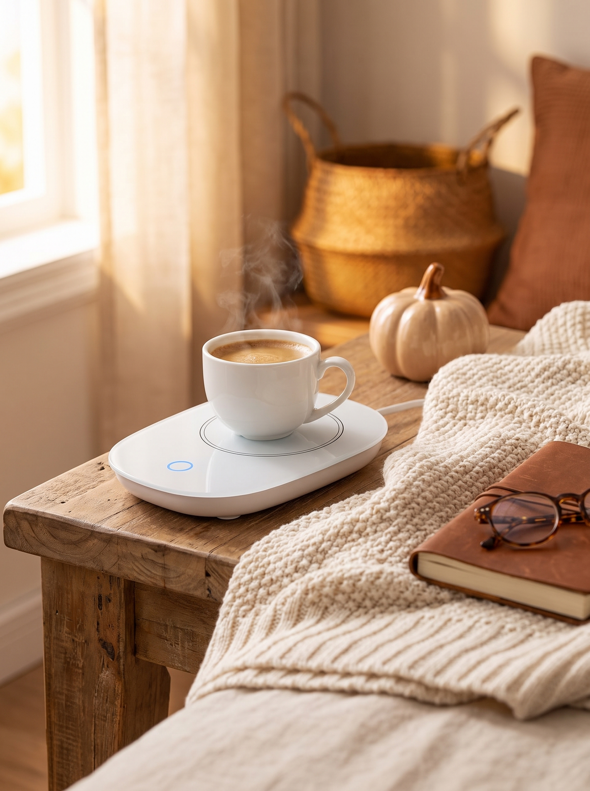 Coffee Mug Warmer Cup Warmer Auto Shut Off Coffee Tea Milk: Desk, Counter, Or Bedside