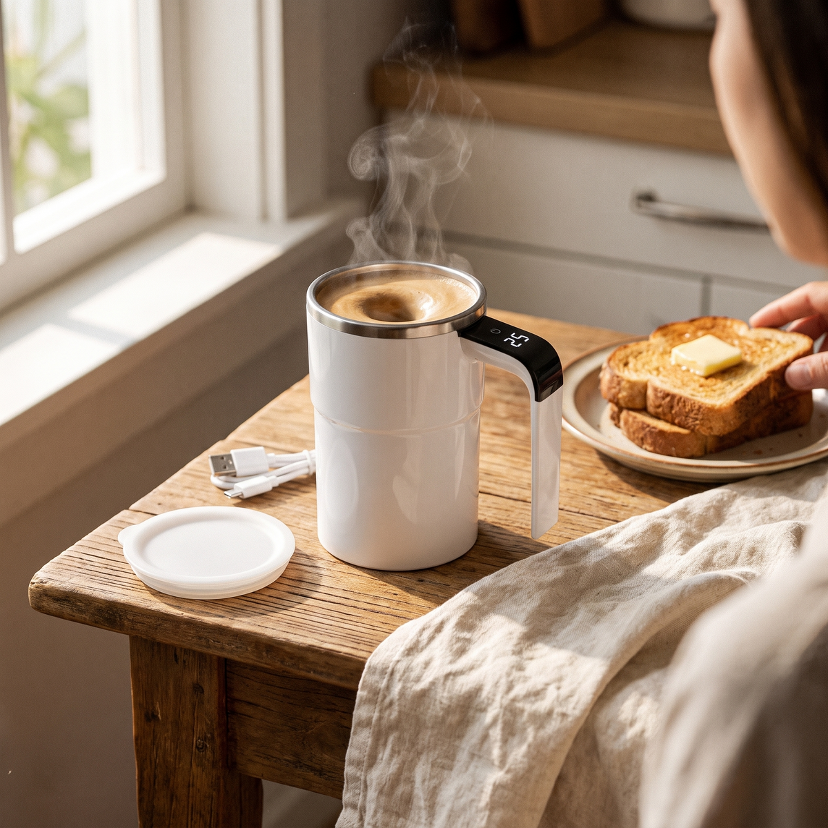 12oz Self Stirring Mug