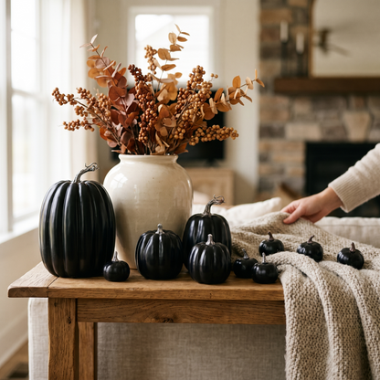 Artificial Pumpkin Black Foam Creative Lightweight