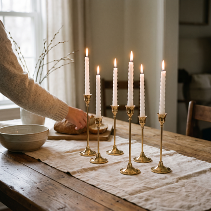 Vintage Gold Candlestick Holders