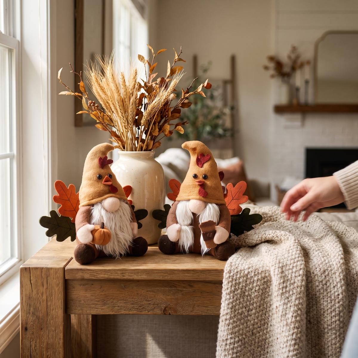 Fall Gnome Plush Decorations
