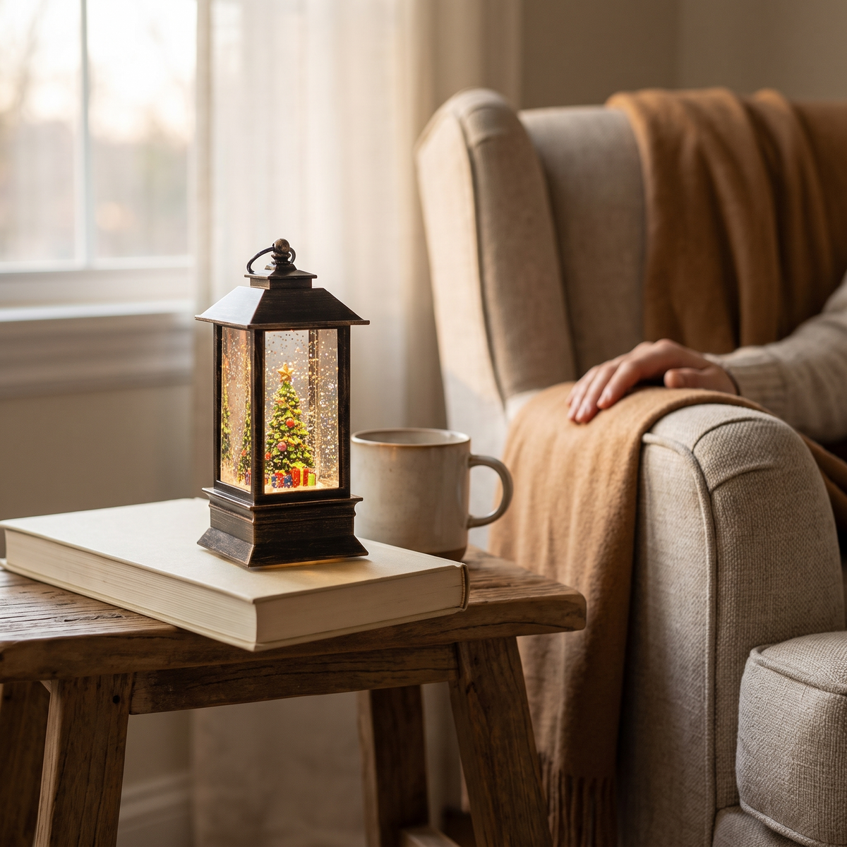 Simulation LED Flame Small Oil Lamp