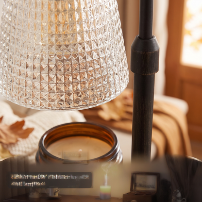 Candle Warmer Lamp With Timer close up detail