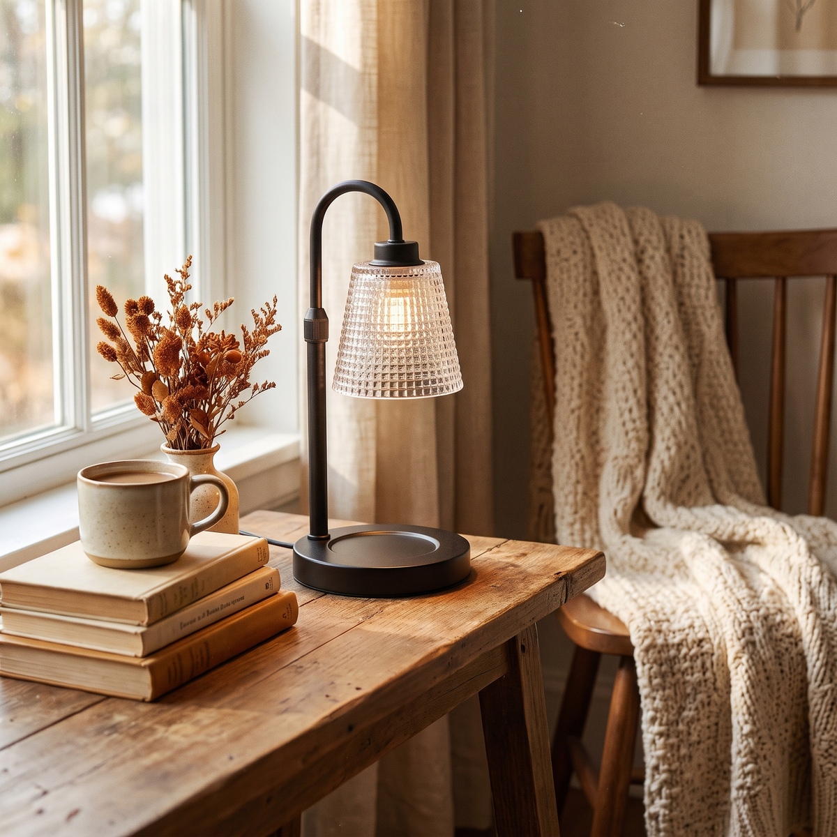 Candle Warmer Lamp With Timer in the room