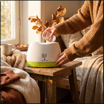 New Essential Oil Diffuser Flame Diffuser Baby Cold Mist in use