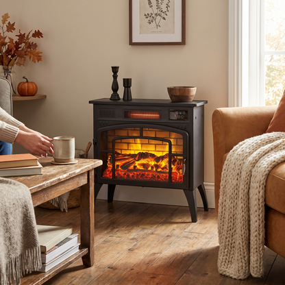 Electric Fireplace Stove in the room