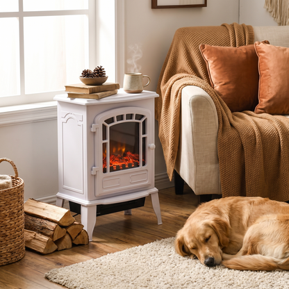 Electric Fireplace Heater in the room