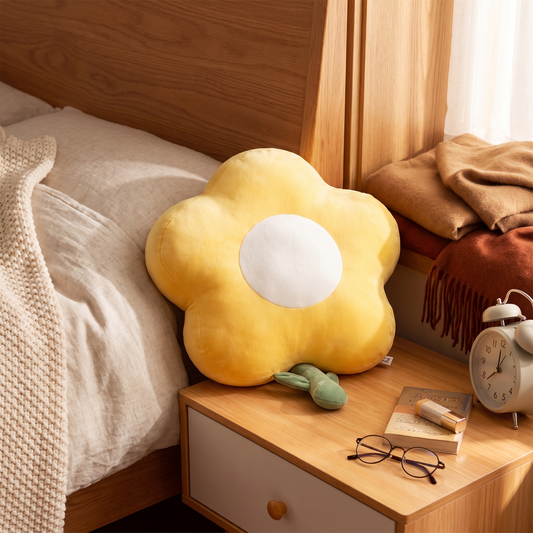 Flower Hand Warmer 35cm-Yellow full view