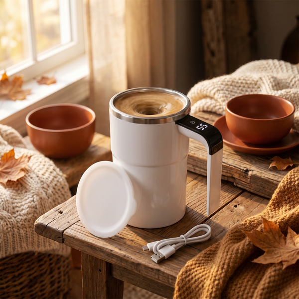 12oz Self Stirring Mug full view