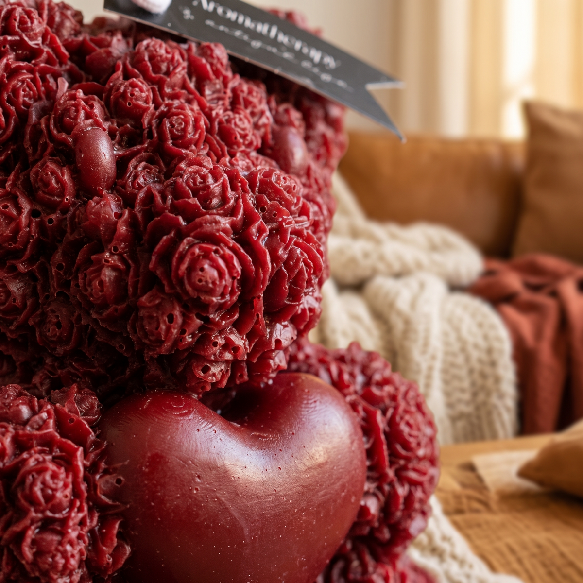 Premium Quality Soothing Fragrance Aromatherapy Candles. close up detail