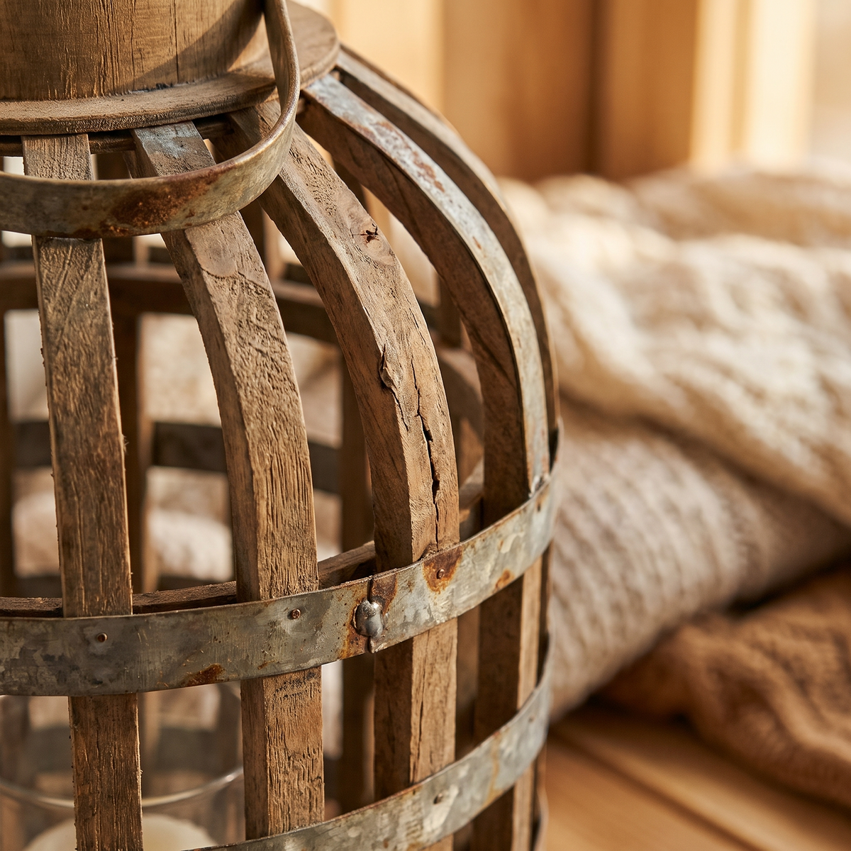 Decorative Lantern With Handle close up detail