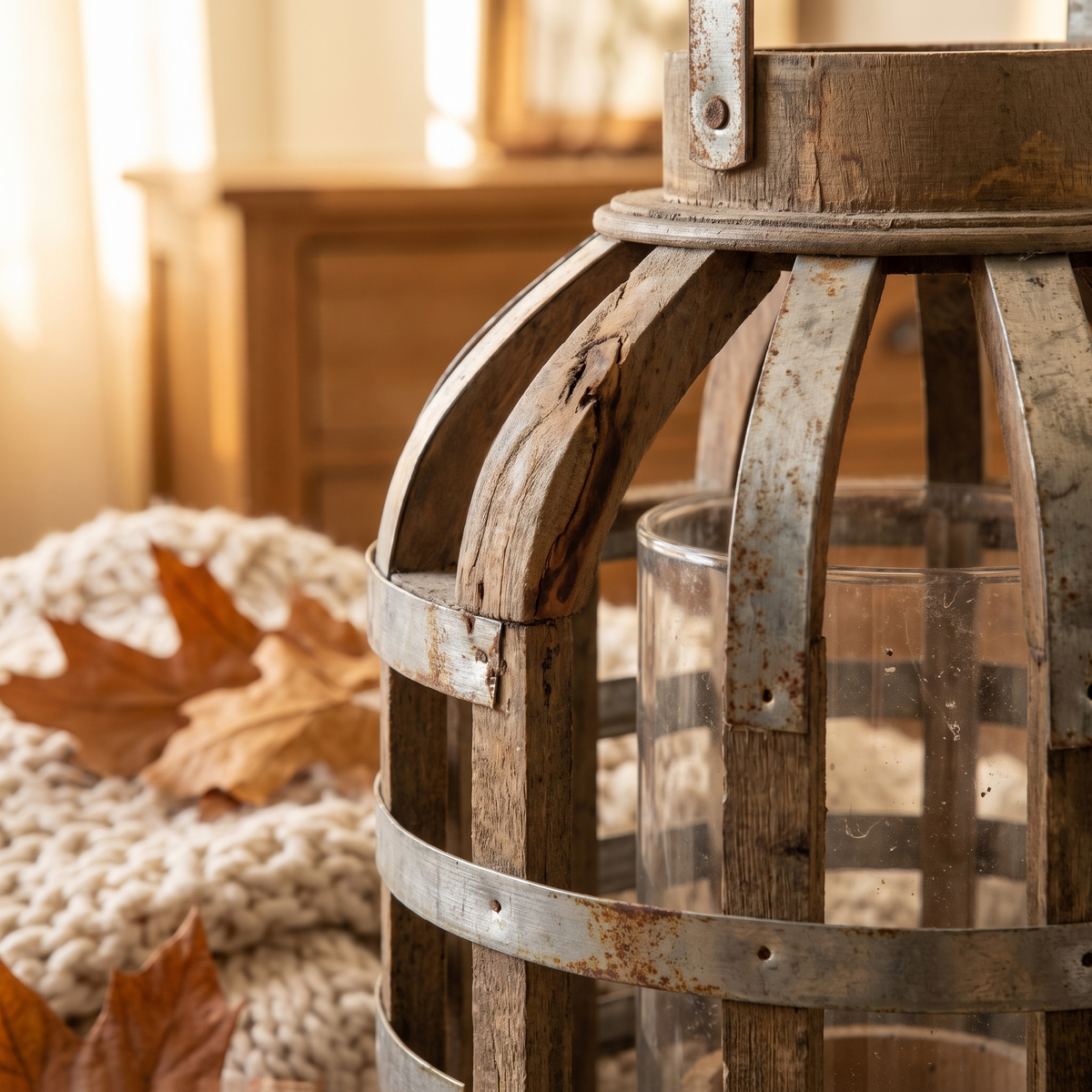 Decorative Lantern With Handle close up detail