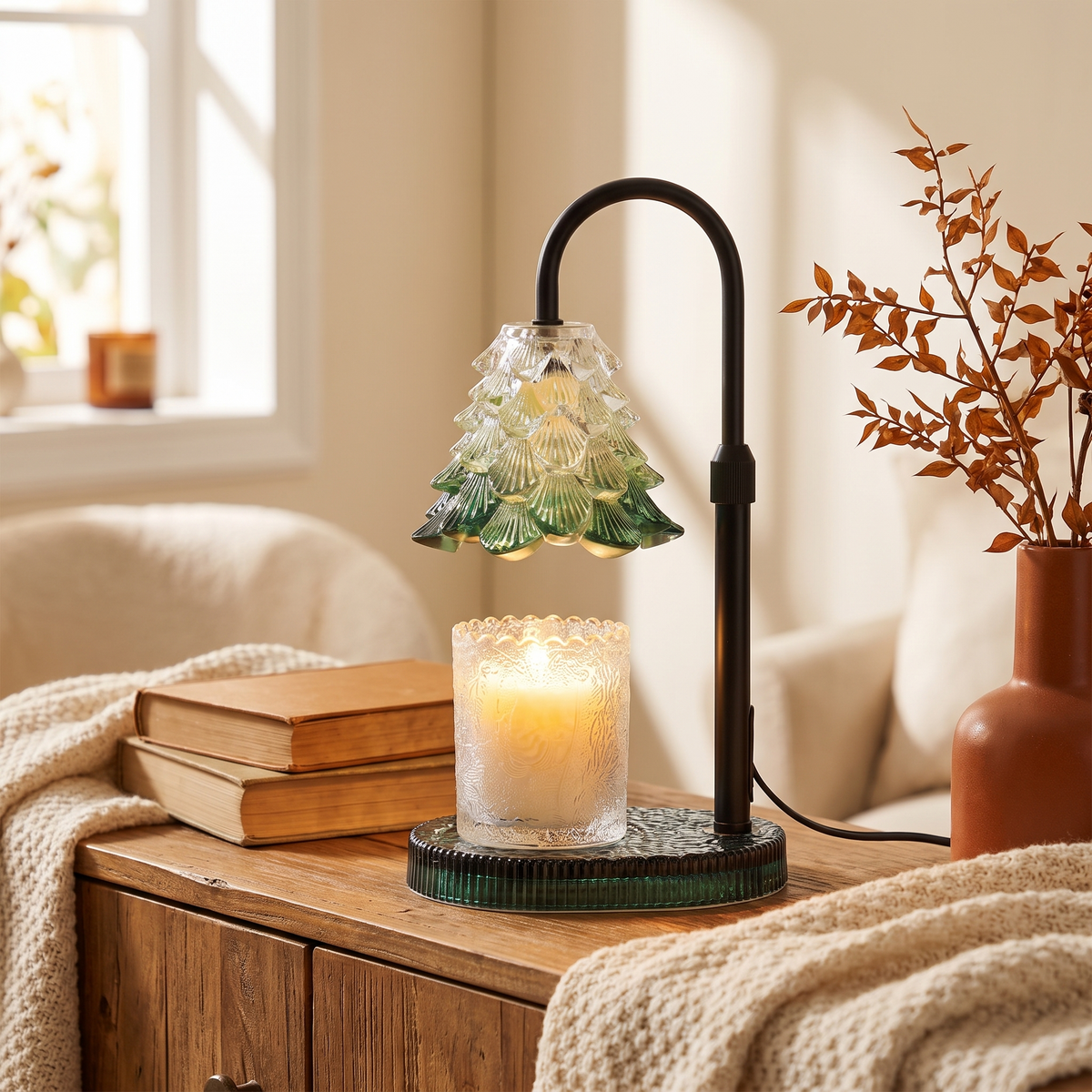 Candle Warmer Lamp With Timer & Dimmer full view